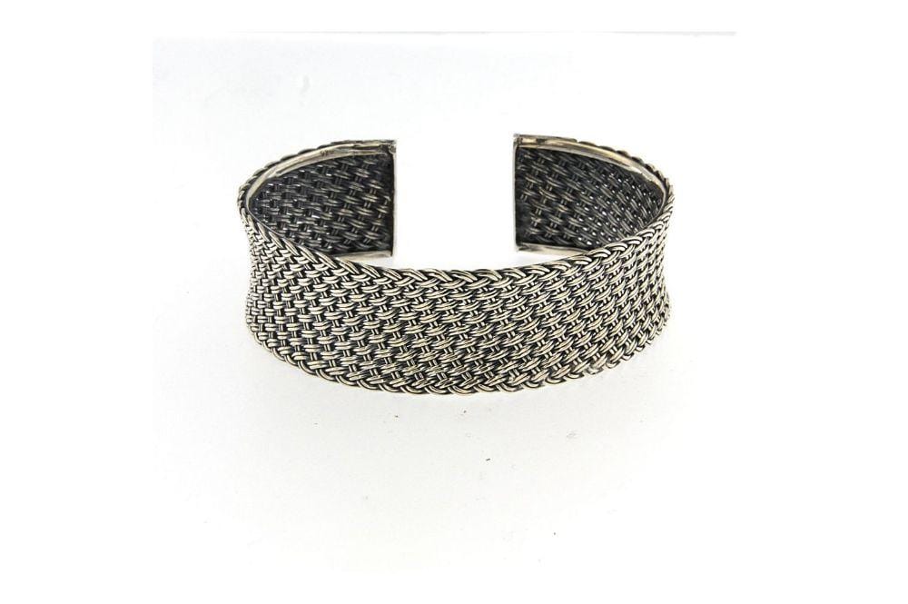 Samuel B BANGLE INDIE CUFF SILVER