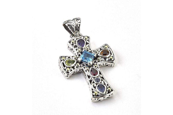 Samuel B. PENDANT Inspiration Cross Pendant Multi