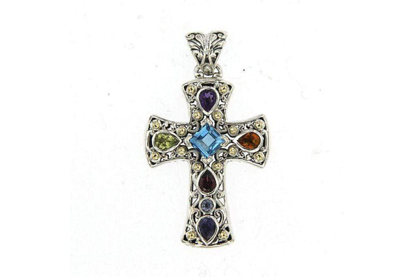 Samuel B. PENDANT Inspiration Cross Pendant Multi