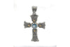Samuel B PENDANT IRELAND CROSS PENDANT BLUE TOPAZ