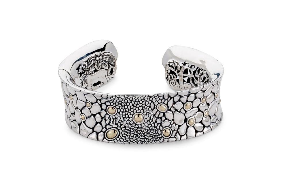 Samuel B BANGLE KELIKI BANGLE SILVER AND GOLD