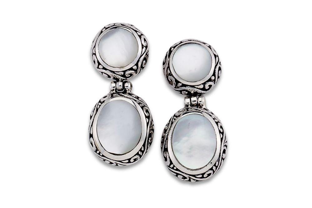 Samuel B EARRING KERAMAS EARRINGS MOTHER OF PEARL