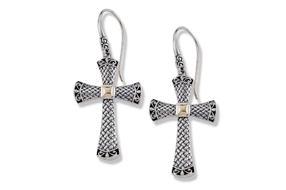 Samuel B EARRING KRET EARRINGS SILVER AND GOLD