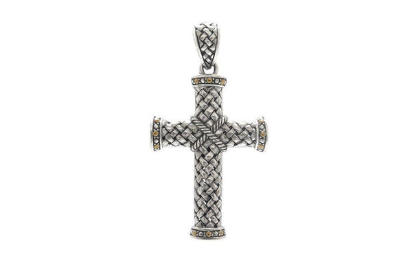 Samuel B. PENDANT Kreuz Pendant Silver And Gold