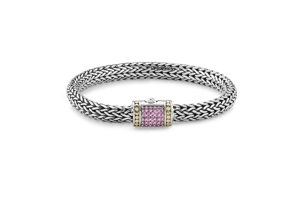 Samuel B. BRACELET Kuta Bracelet 5x7MM- Pink Sapphire Pink Sapphire / 7.25"
