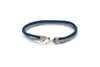 Samuel B. BRACELET Latitude Bracelet- Blue Leather Blue / 7"