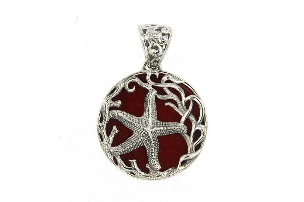 Samuel B. PENDANT Lautang Pendant- Coral Coral