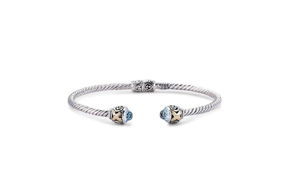 Samuel B BANGLE Leandra Bangle Blue Topaz