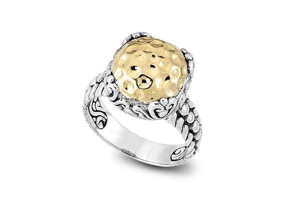 Samuel B. RING Lider Ring- Silver And Gold Silver And Gold / 5