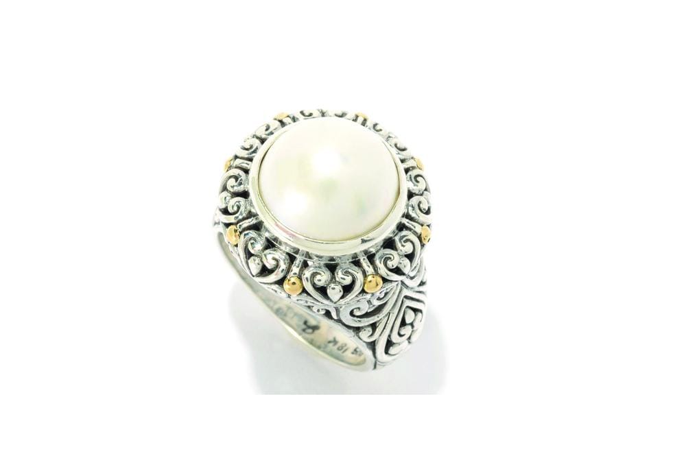Samuel B RING Lorelei Ring White Pearl / 5