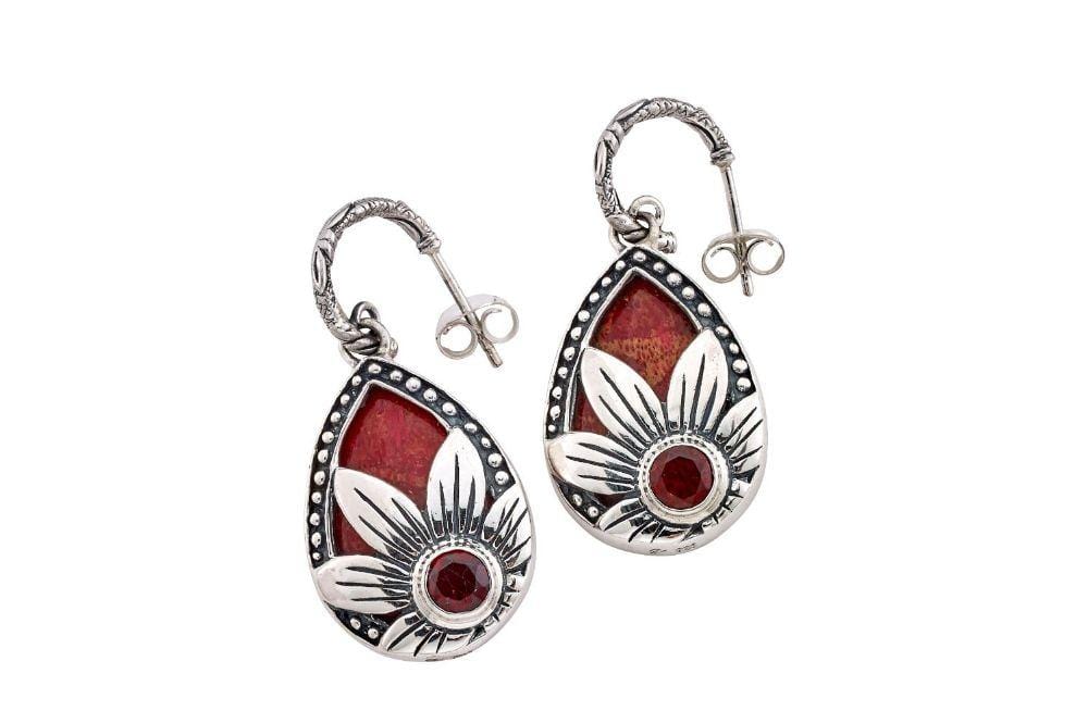 Samuel B. EARRING Makana Earrings- Coral Coral