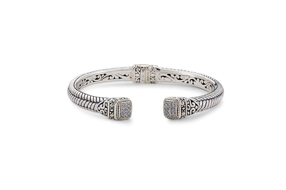 Samuel B BANGLE MANDAPA BANGLE WHITE SAPPHIRE