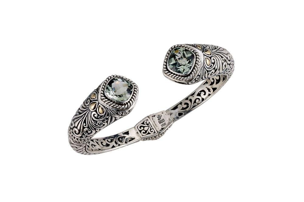 Samuel B BANGLE MARIELLA BANGLE GREEN AMETHYST