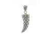 Samuel B. PENDANT Meadow Grass Horn Pendant Silver And Gold