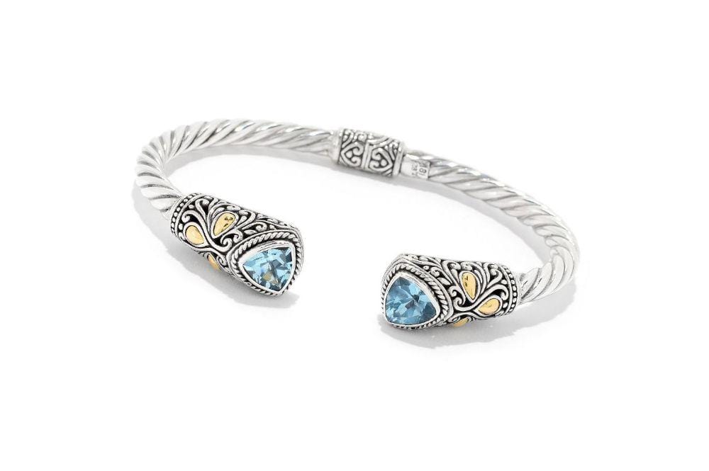 Samuel B BANGLE MEIKO BANGLE BLUE TOPAZ