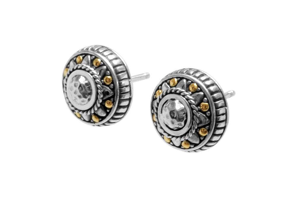 Samuel B EARRING MOZAIC EARRINGS SILVER AND GOLD