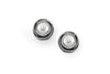 Samuel B. EARRING Orbit Studs White Pearl