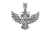 Samuel B. PENDANT Owl Pendant- Amethyst Amethyst