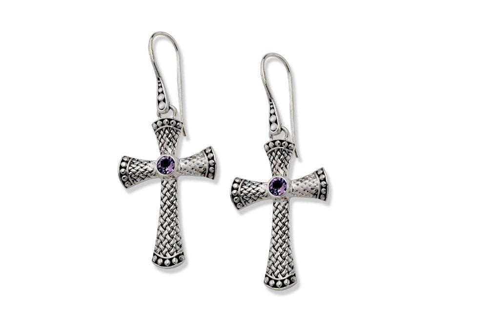 Samuel B EARRING PADANG EARRINGS AMETHYST