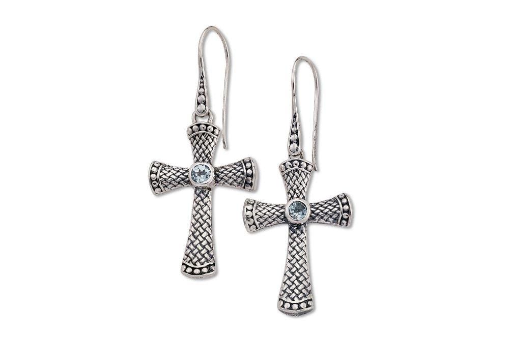Samuel B. EARRING Padang Earrings- Blue Topaz Blue Topaz