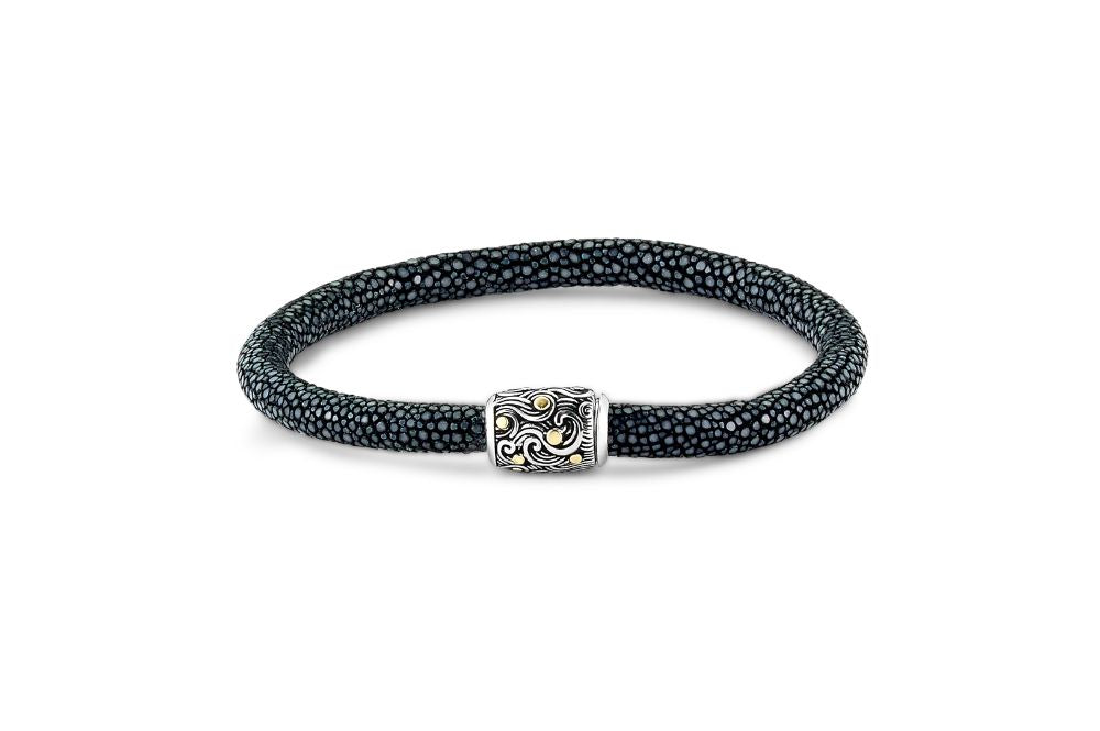 Ranu Bracelet- Black Stingray