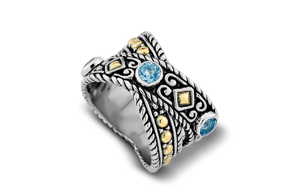 Ramu Ring- Blue Topaz