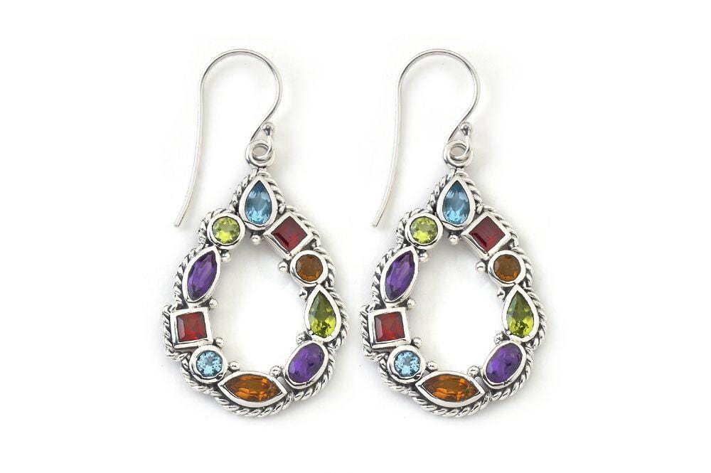 Samuel B EARRING Riviera Teardrop Earrings Multi