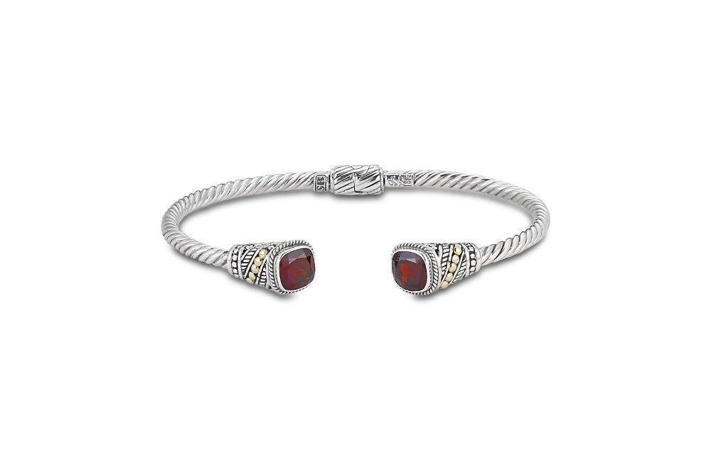 Saboke Bangle- Garnet