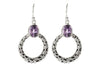 Samuel B. EARRING Sacred Circle Earrings- Amethyst Amethyst