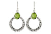 Samuel B. EARRING Sacred Circle Earrings- Peridot Peridot