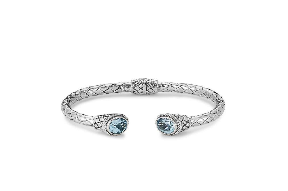 Samuel B BANGLE Sanur Bangle Blue Topaz