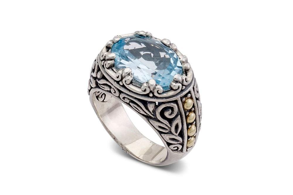 Samuel B. RING Sayan Ring- Blue Topaz Blue Topaz / 5