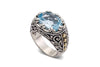 Samuel B. RING Sayan Ring- Blue Topaz Blue Topaz / 5