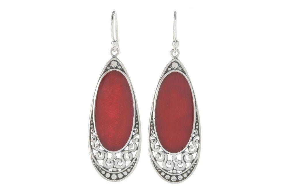 Samuel B. EARRING Serenity Earrings- Coral Coral