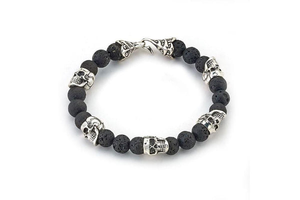 Samuel B. BRACELET Skulls And Lava Bracelet Lava / 7