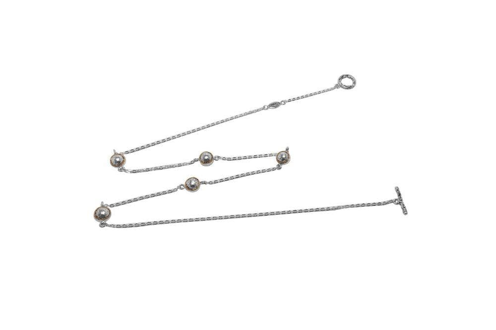 Samuel B NECKLACE Stasiun Necklace Silver And Gold