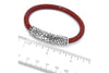 Samuel B. BRACELET Stingray Leather Bracelet- Gray Steel Gray