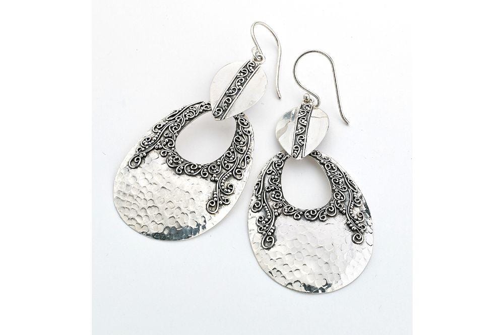 Samuel B EARRING Secret Scroll Earrings Silver