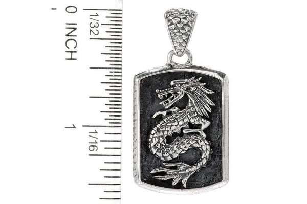 Samuel B. PENDANT Shanghai Dog Tag Pendant Silver
