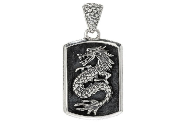 Samuel B. PENDANT Shanghai Dog Tag Pendant Silver