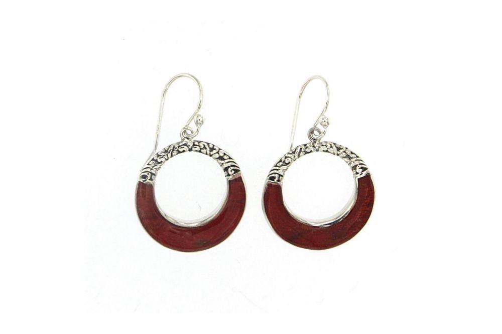 Samuel B. EARRING Tanglad Earrings- Coral Coral