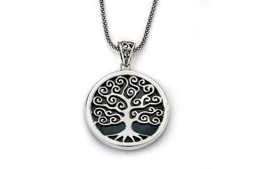 Samuel B. PENDANT Tree Of Life Pendant- Black Shell Black Shell