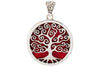 Samuel B. PENDANT Tree Of Life Pendant- Coral Coral