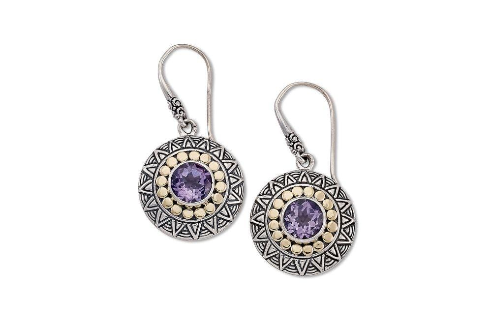 Samuel B. EARRING Tribe Earrings- Amethyst Amethyst