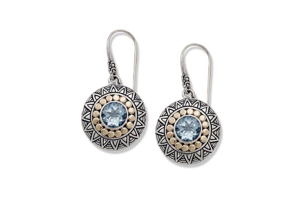 Samuel B. EARRING Tribe Earrings- Blue Topaz Blue Topaz