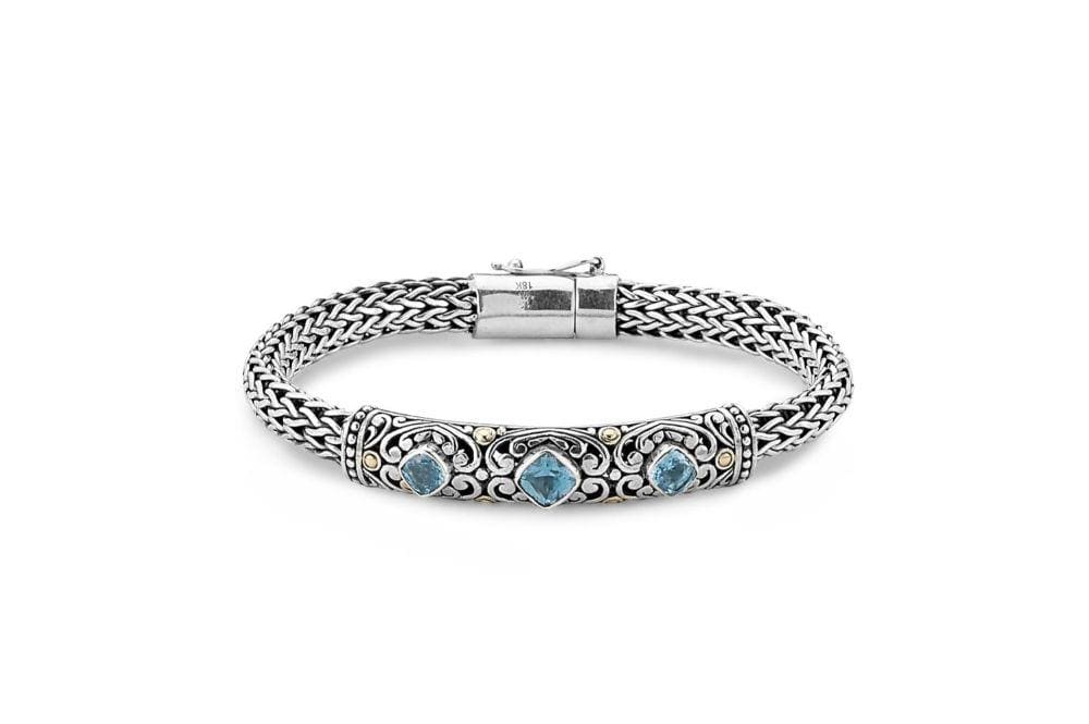 Samuel B. BRACELET Trilang Bracelet- Blue Topaz Blue Topaz / 5"