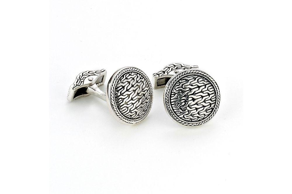 Samuel B CUFFLINK Tulang Naga Cufflinks Silver