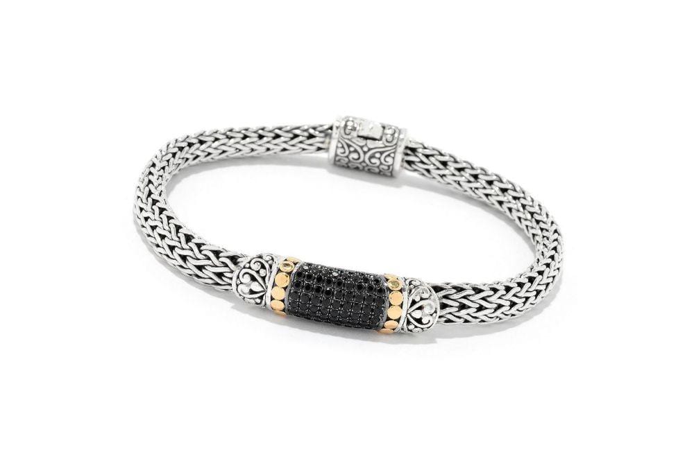 Samuel B. BRACELET Ubud Bracelet- Black Sapphire Black Sapphire / 5.5"