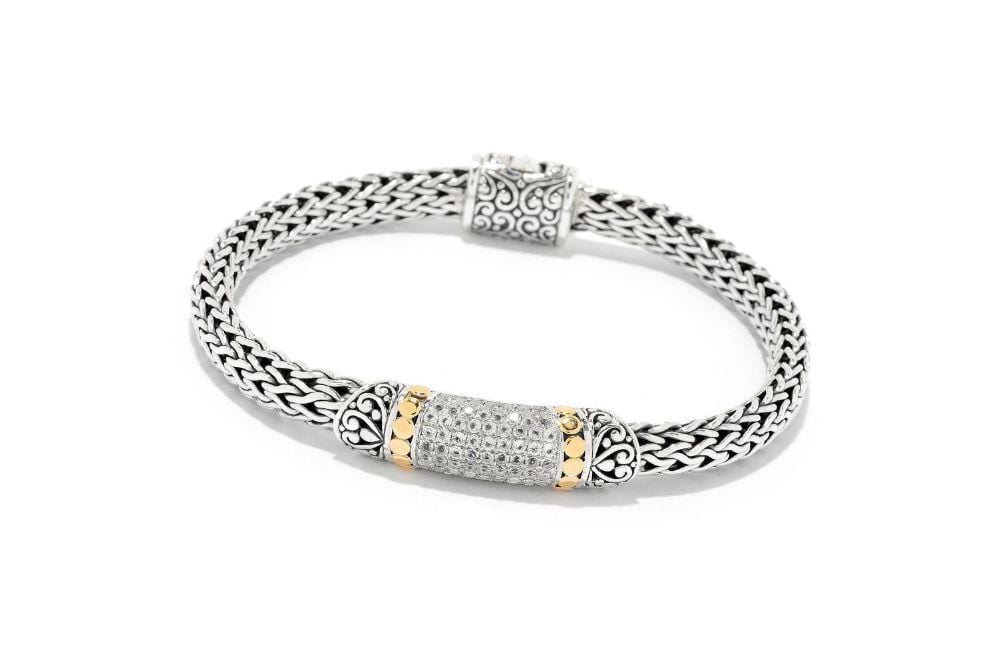 Samuel B. BRACELET Ubud Bracelet- White Topaz White Topaz / 5"