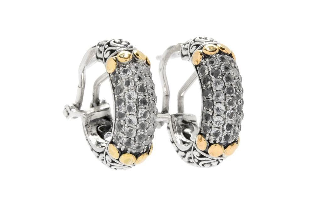 Samuel B. EARRING Ubud Earrings- White Topaz White Topaz